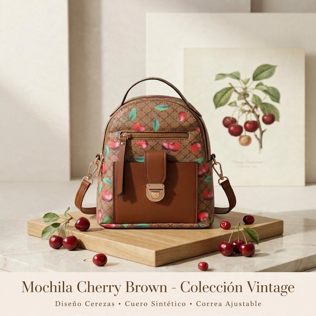 Mochila Cherry Colección Vintage