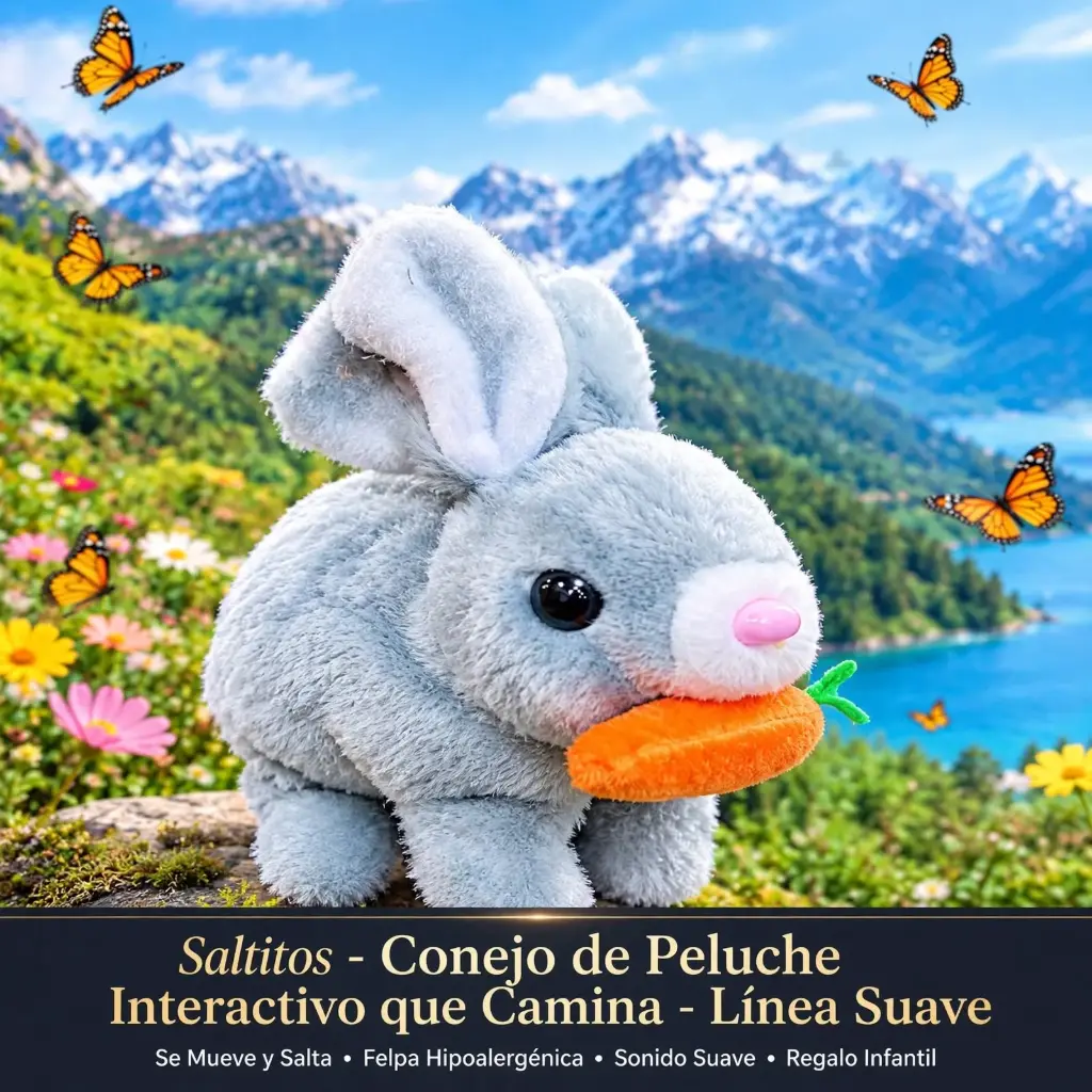 Conejo de Peluche Interactivo que Camina