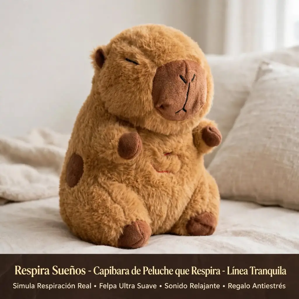 Capibara de Peluche que Respira