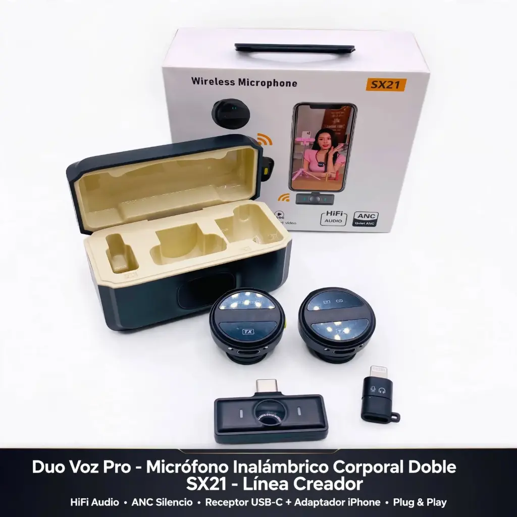 Micrófono Inalámbrico Corporal Doble SX21