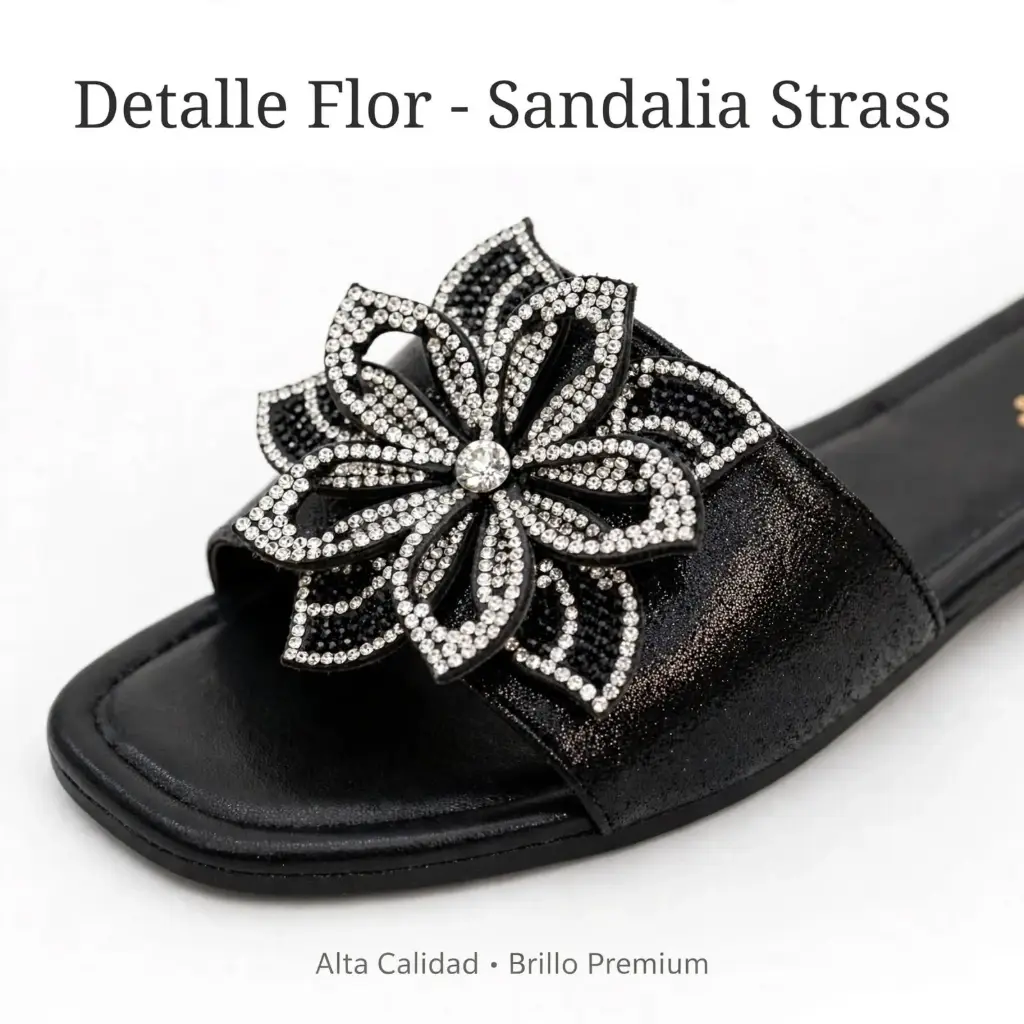 Detalle Flor - Sandalia Strass